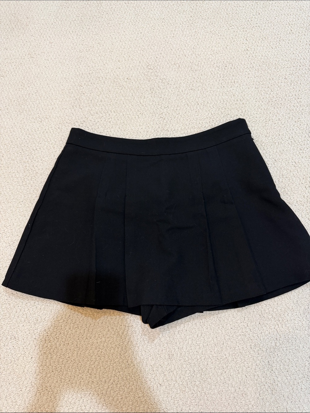 Zara Black Pleated Skort